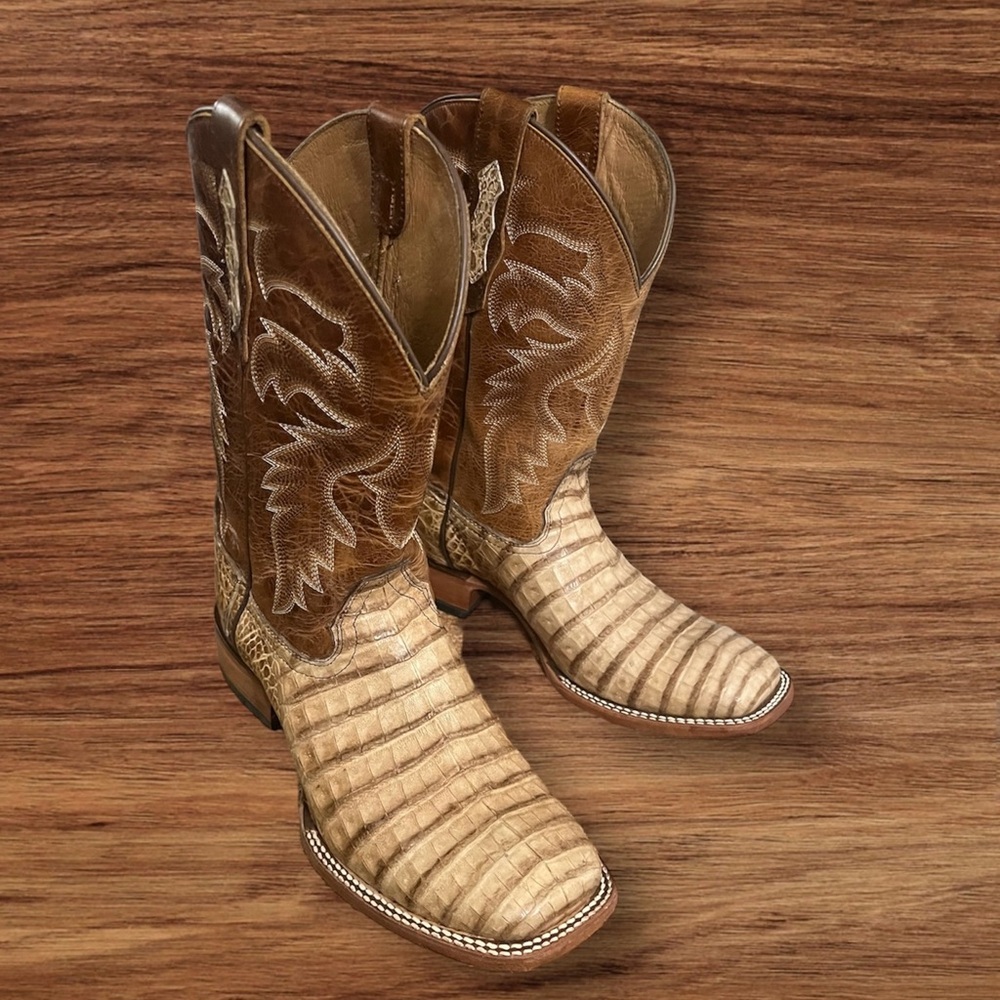 Cody James Caiman Cowboy Squaretoe Boots